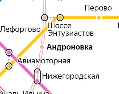 Метро андроновка на схеме