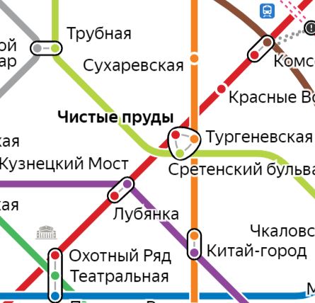 Метро чистые пруды на схеме метро москвы