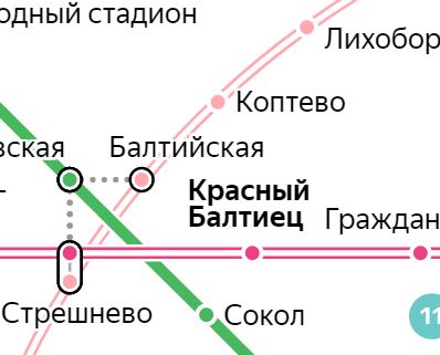 Красный балтиец карта метро