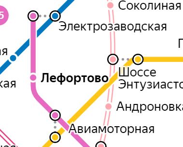 Метро лефортово на схеме метрополитена москвы