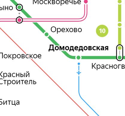 Метро домодедовская схема выходов