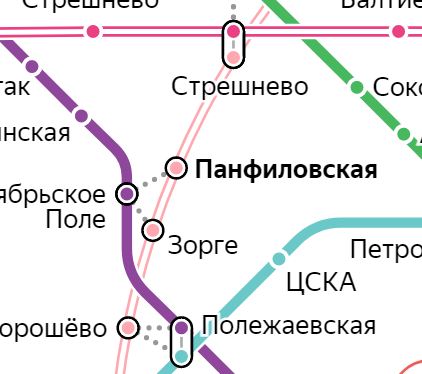 Ст метро панфиловская на схеме метро