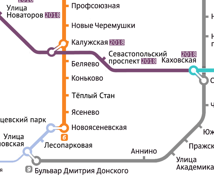 М воронцовская на схеме